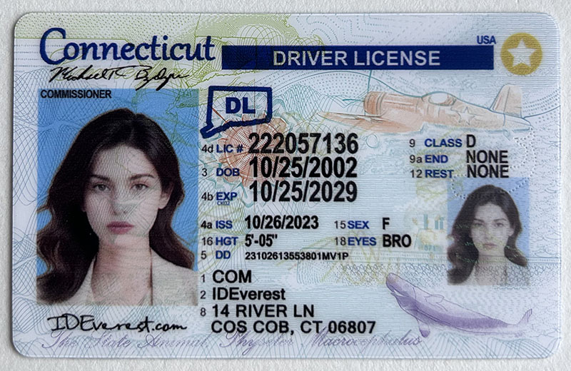 100% Scannable Connecticut Fake ID Cards