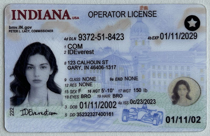 Authentic Scannable Indiana Fake ID